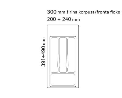 ULOŽAK ZA FIOKU/DRŽAČ PRIBORA ZA JELO/KLASER ZA ESCAJG