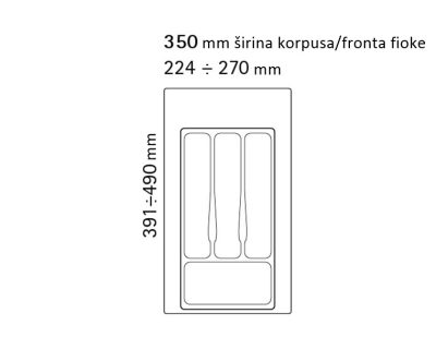 ULOŽAK ZA FIOKU/DRŽAČ PRIBORA ZA JELO/KLASER ZA ESCAJG