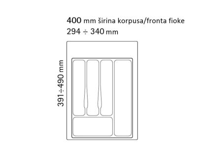 ULOŽAK ZA FIOKU/DRŽAČ PRIBORA ZA JELO/KLASER ZA ESCAJG
