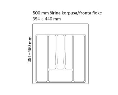 ULOŽAK ZA FIOKU/DRŽAČ PRIBORA ZA JELO/KLASER ZA ESCAJG