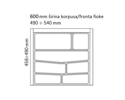 ULOŽAK ZA FIOKU/DRŽAČ PRIBORA ZA JELO/KLASER ZA ESCAJG