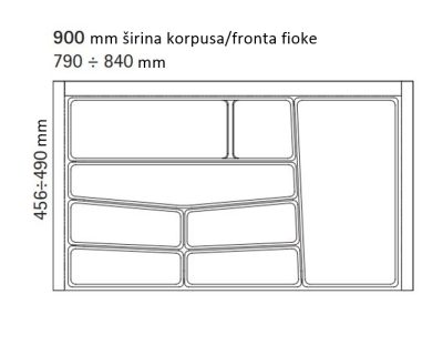 ULOŽAK ZA FIOKU/DRŽAČ PRIBORA ZA JELO/KLASER ZA ESCAJG