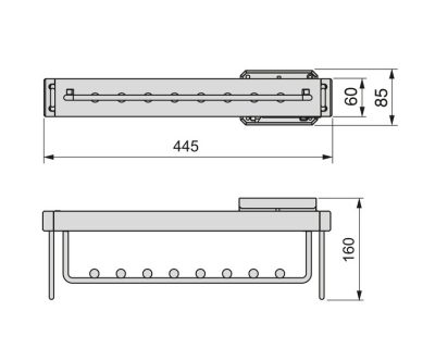 EMUCA QUARTZ IZVLAČNA VEŠALICA