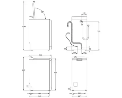 ELECTROLUX EW6TN4261 mašina za pranje veša sa gornjim punjenjem