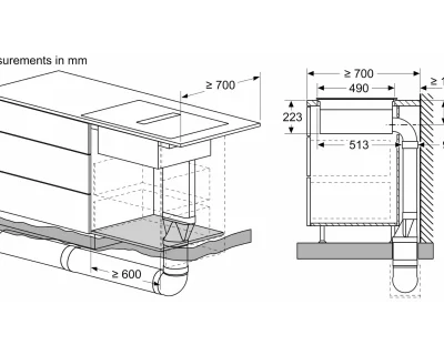 BOSCH PVQ811H26E indukciona ploča sa integrisanim aspiratorom širine 80cm