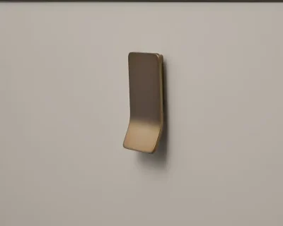 RUČICA FURNIPART LEAF ZLATNA BRUŠENA