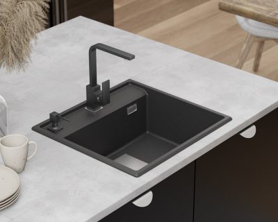 granitna sudopera SANDONNA AUREA GRANIT CRNA MAT