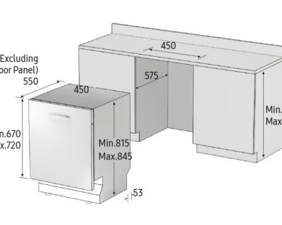 SAMSUNG DW50R4060BB/EO sudomašina za element 45cm