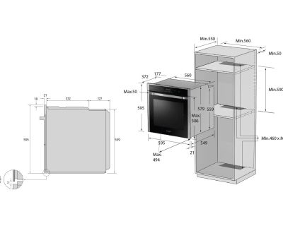SAMSUNG V68A1110BB/OL ugradna rerna