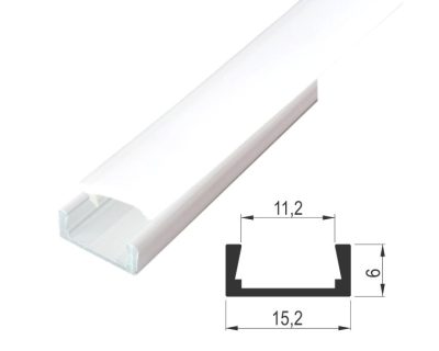 LED PROFIL N 1506 NADGRADNI SA DIFUZOROM