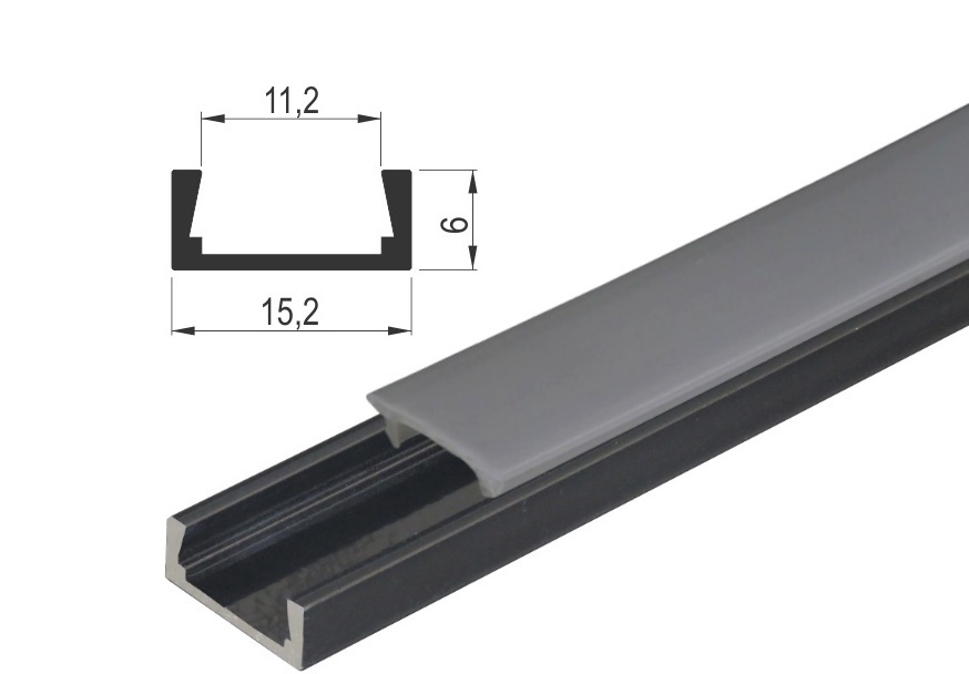 alu-profil-za-led-rasvetu-1506-crni-sa-crnim-difuzorom LED PROFIL N 1506 NADGRADNI SA DIFUZOROM