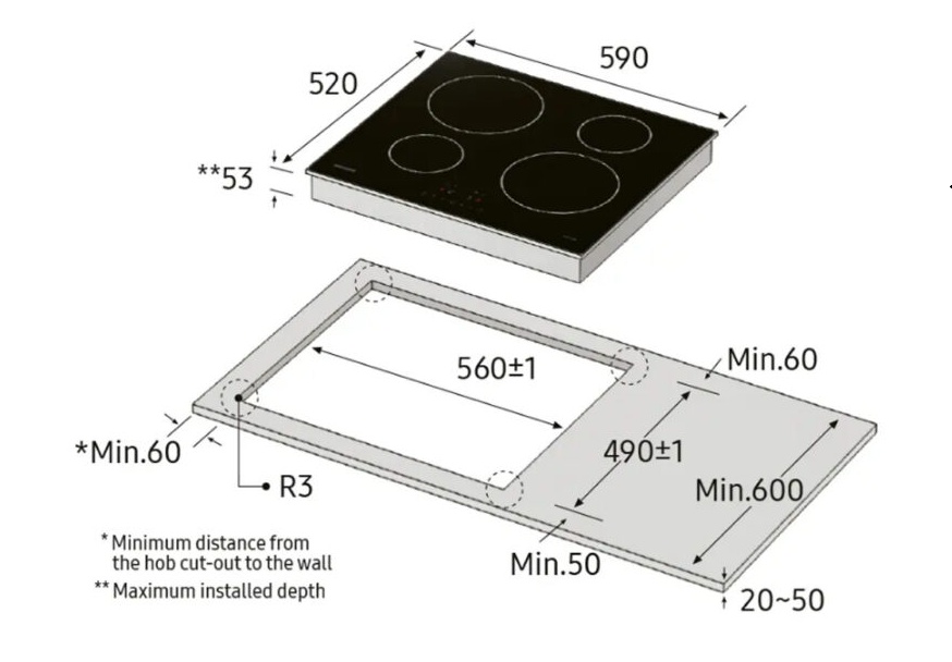 ugradna-indukciona-ploca-samsung-nz64m3707ak-ol-dimenzije SAMSUNG NZ64M3707AK/OL indukciona ploča
