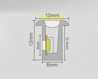 LED FLEKSIBILNA TRAKA SIRIUS NEONFLEX CRNA 6x12mm