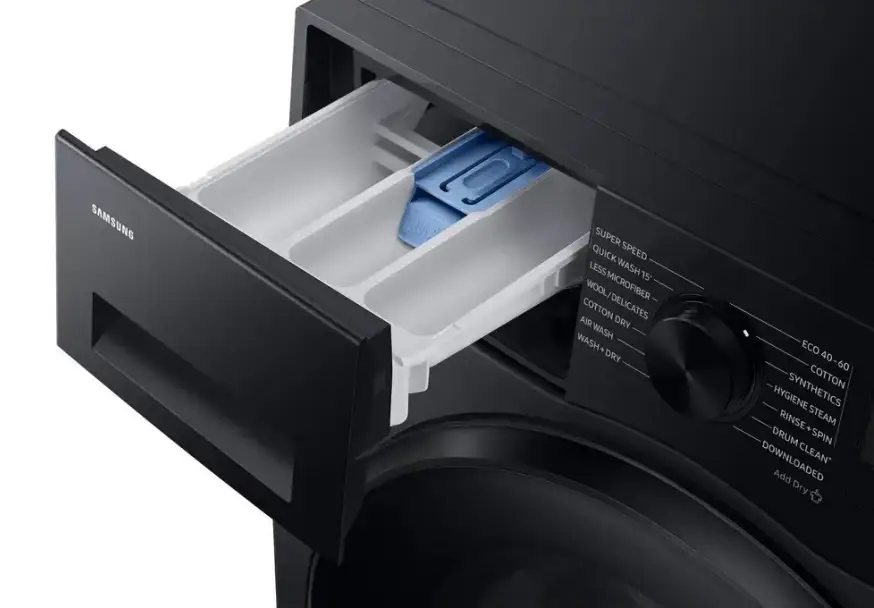masina-za-pranje-i-susenje-vesa-samsung-wd90dg5g34bble-posuda-za-deterdzent SAMSUNG WD90DG5G34BBLE mašina za pranje i sušenje veša 9/5kg, 1400 obrtaja
