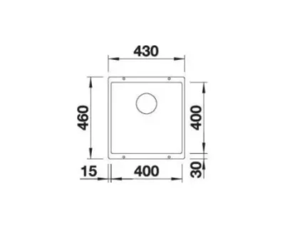 BLANCO SUBLINE 400-U SILGRANIT