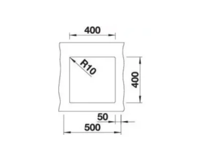 BLANCO SUBLINE 400-U SILGRANIT
