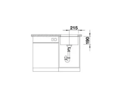 BLANCO SUBLINE 400-U SILGRANIT
