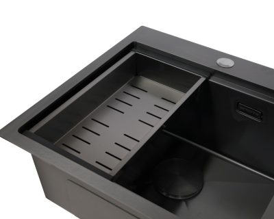 SANDONNA HD5050R INOX CRNA + KORPICA CRNA + DALJINSKI PODIZAČ REŠETKE