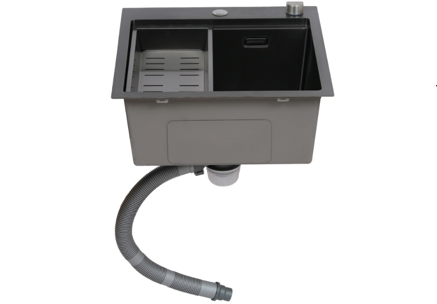 sudopera-sandonna-hd5050r-inox-crna-sa-daljinskim-podizacem-resetke-prednji-pogled SANDONNA HD5050R INOX CRNA + KORPICA CRNA + DALJINSKI PODIZAČ REŠETKE