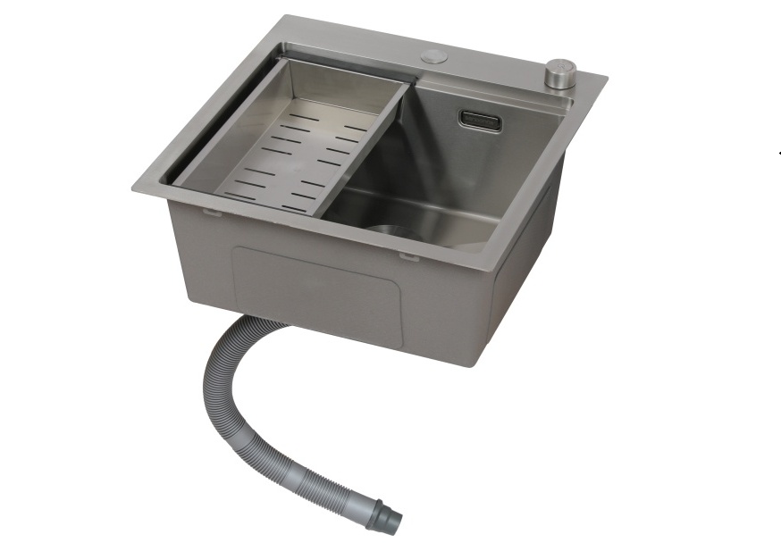 sudopera-sandonna-hd5050r-inox-sa-daljinskim-podizacem-resetke--- SANDONNA HD5050R INOX + KORPICA INOX + DALJINSKI PODIZAČ REŠETKE