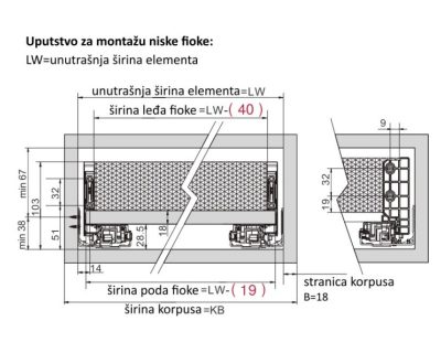 SLIM FIOKA SA DUPLIM ZIDOM DTC N 88mm