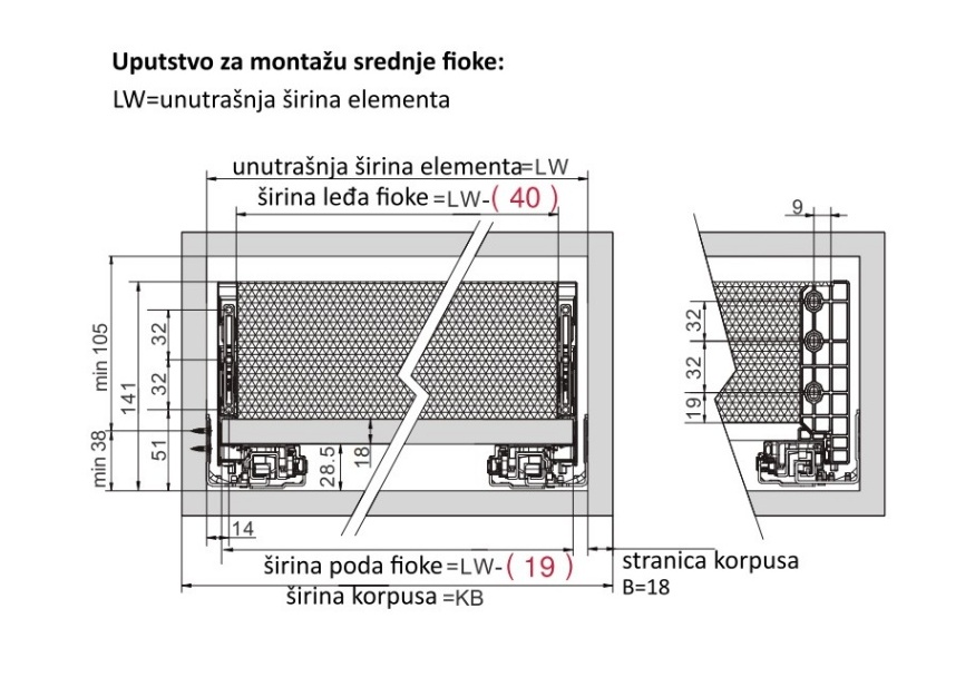 uputstvo-za-montazu-dtc-s-fioka-sa-metalnom-slim-stranicom SLIM FIOKA SA DUPLIM ZIDOM DTC S 126mm