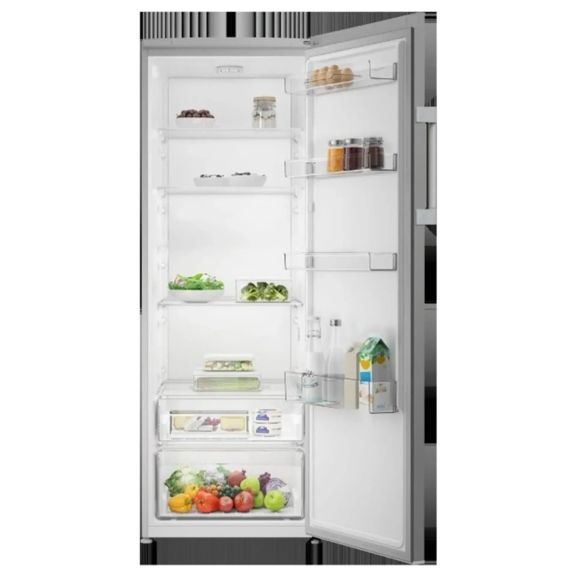 samostojeci-frizider-bez-zamrzivaca-indesit-MLINS1411S4E-otvorena-vrata INDESIT MLINS1411S4E samostojeći frižider bez zamrzivača visine 171cm