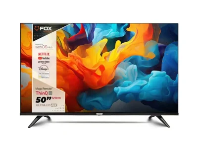 Televizor Fox 50WOS626D Smart, DLED, 4k UHD, 50"(127 cm), ATV/DTV-C/T/T2/S/S2