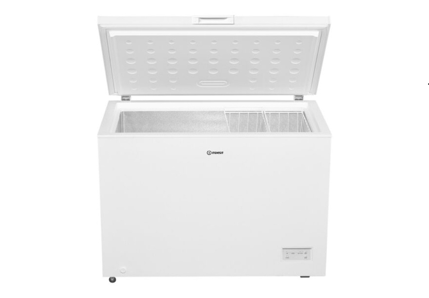 vertikalni-zamrzivac-indesit-incf-3084-e-otvorena-vrata INDESIT INCF 3084 E horizontalni zamrzivač 300 litara