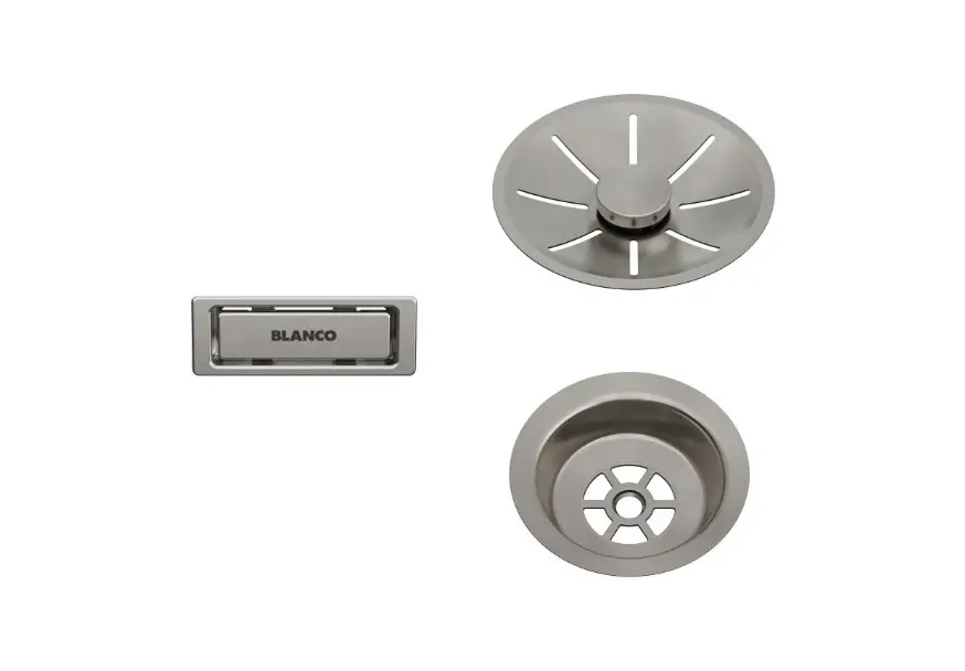 blanco-dodatak-sifonu-saten-platinum-207406- BLANCO INFINO® METALNA REŠETKA ZA SLIVNIK I PRELIVNIK U BOJI SATEN PLATINUM