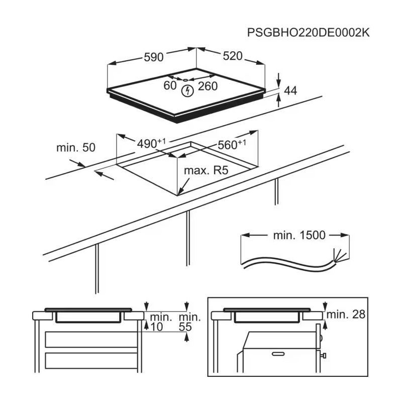 indukciona-ploca-electrolux-cis62450-dimenzije
